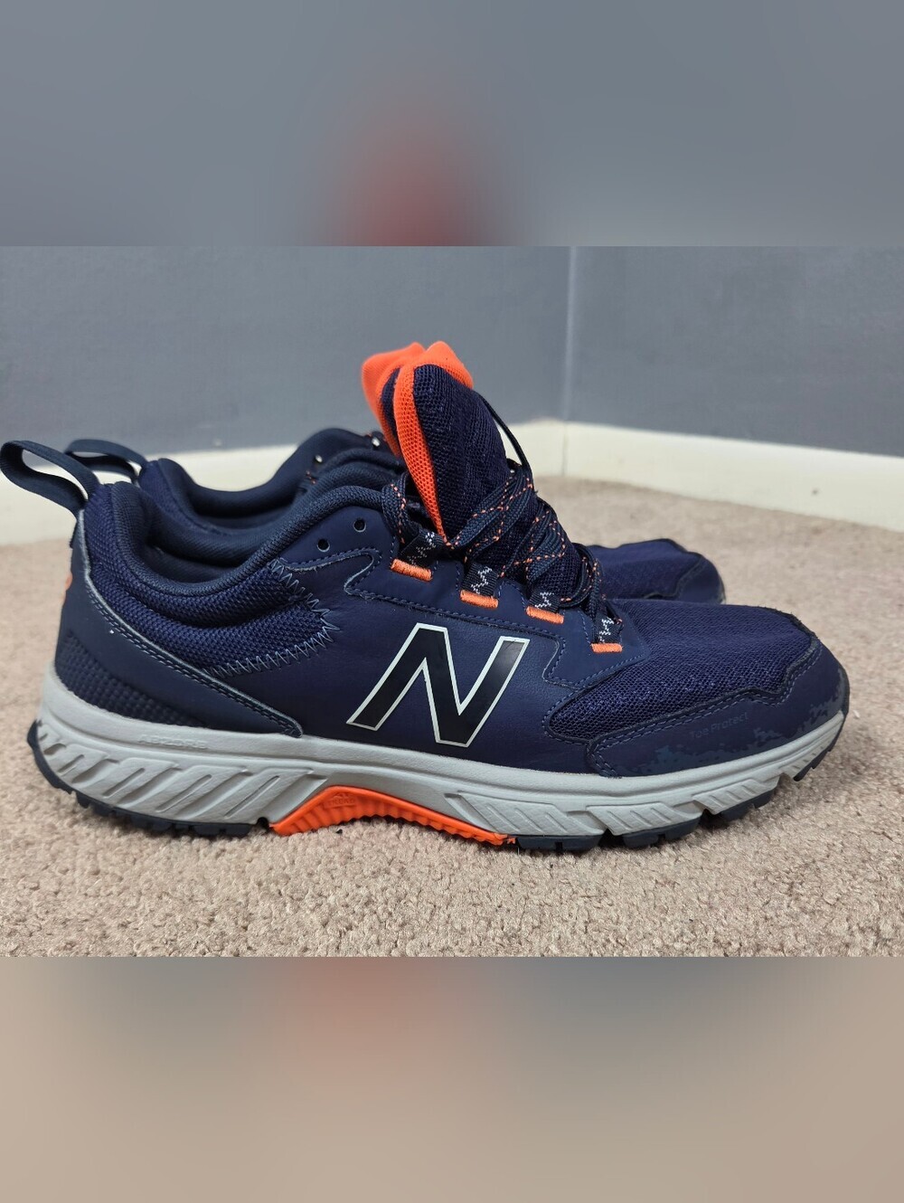 New Balance Kids Navy & Orange Athletic Sneakers